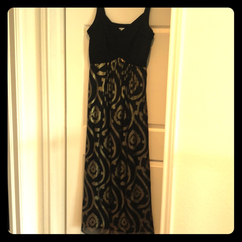 Gold & Black Evening Gown